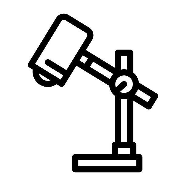 桌子照明灯线图标矢量插图图片下载