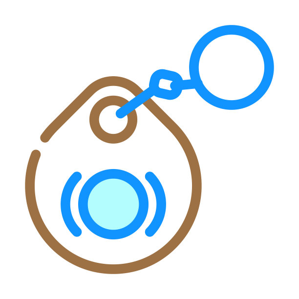 磁性钥匙入口彩色图标矢量插图图片下载