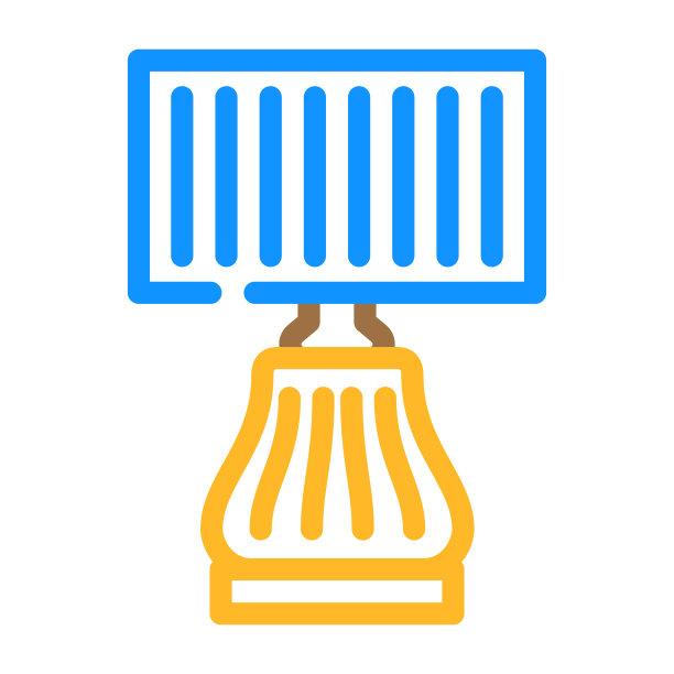 时尚的灯颜色图标矢量插图图片下载