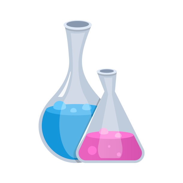 瓶与液体-现代平面设计风格图片下载