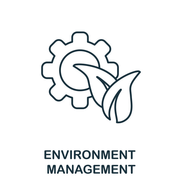 环境管理图标线元素从图片下载