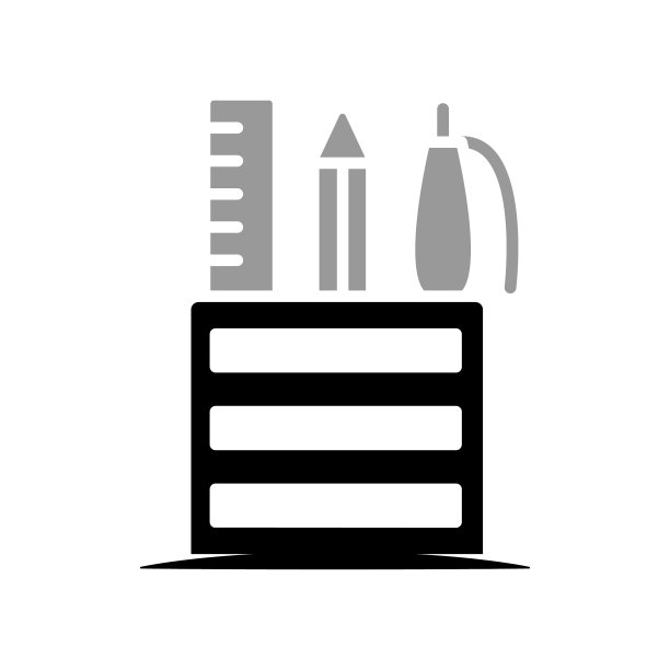 铅笔架图标的图形图片下载