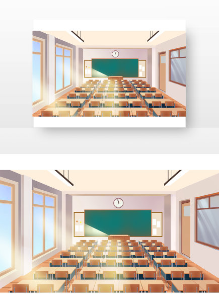 教室场景背景图片下载