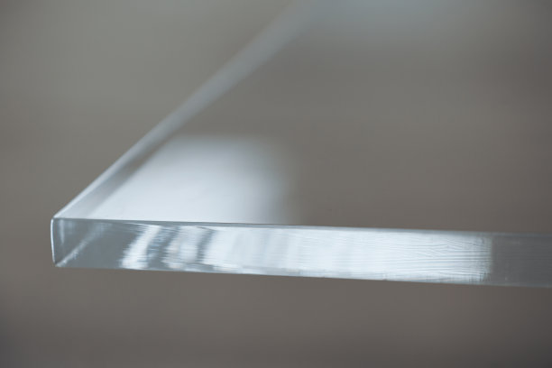 透明丙烯酸玻璃纤维材料特写图片下载