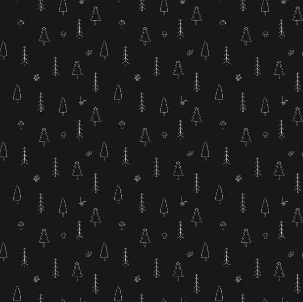 林地无缝格局森林背景可爱图片下载