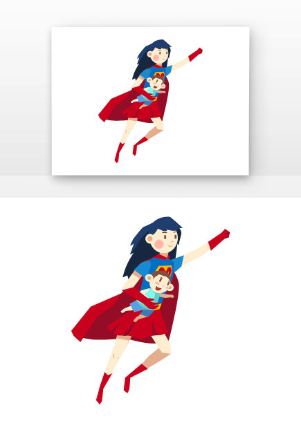 母亲节母亲超人图片下载