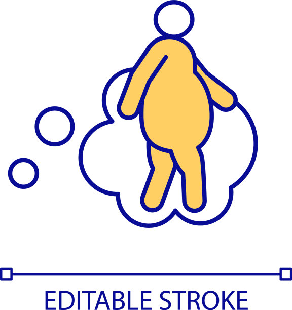额外的重量困扰RGB颜色图标图片下载