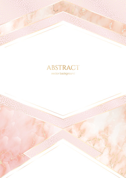 豪华优雅的背景。粉红色大理石，带有金色的纹理，圆点有闪闪发光的效果，边缘有光泽。现代溢价模板在柔和的颜色与副本空间的邀请，卡片，笔记本封面图片下载