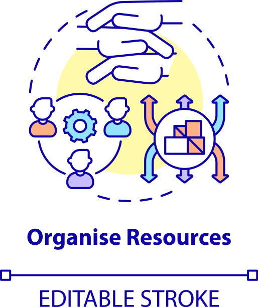 组织资源概念图标图片下载