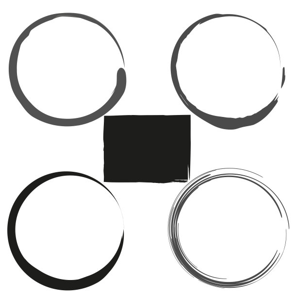 刷框架上的白色背景。油墨油漆刷渍。晶粒边界。边框架。矢量插图。股票的形象。图片下载