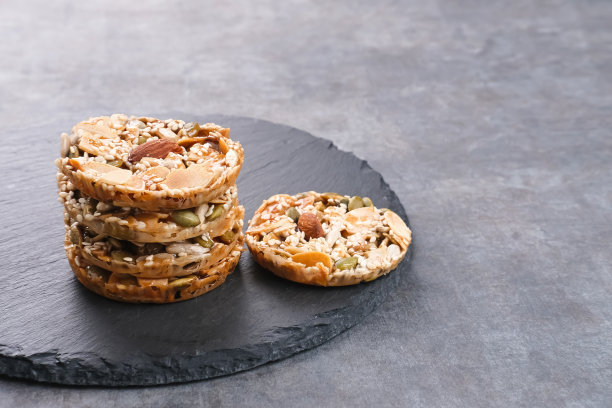 佛罗伦萨饼干混合坚果和干果和种子。图片下载