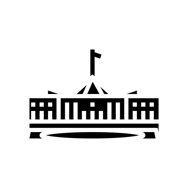 堪培拉城市字形图标矢量插图图片下载