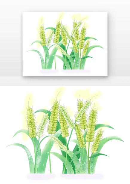 卡通麦穗元素图片下载