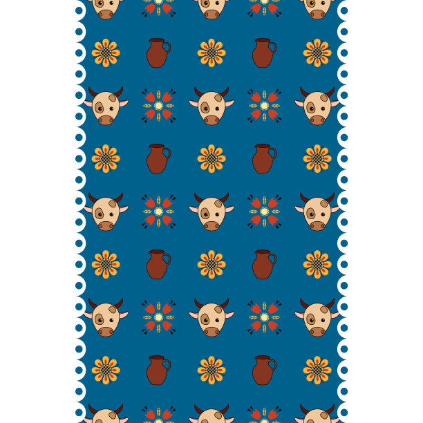 白色花边条纹和奶牛猪笼草图案图片下载