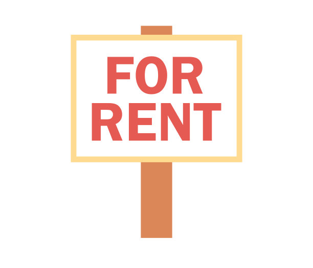 出租标志图标。矢量平面插图图片下载