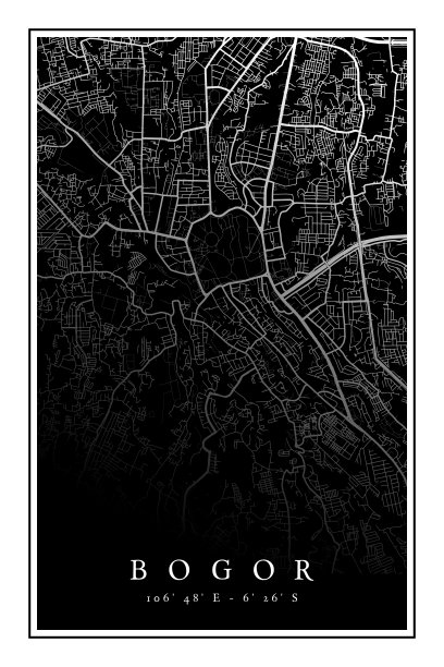 极简主义茂物城市海报设计矢量图片下载