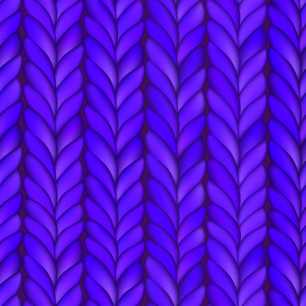 抽象无缝针织图案。紫罗兰现实针织纹理，美利奴羊毛面料。单色重复冬季设计。现代极简风格装饰。矢量背景纺织品，卡片图片下载