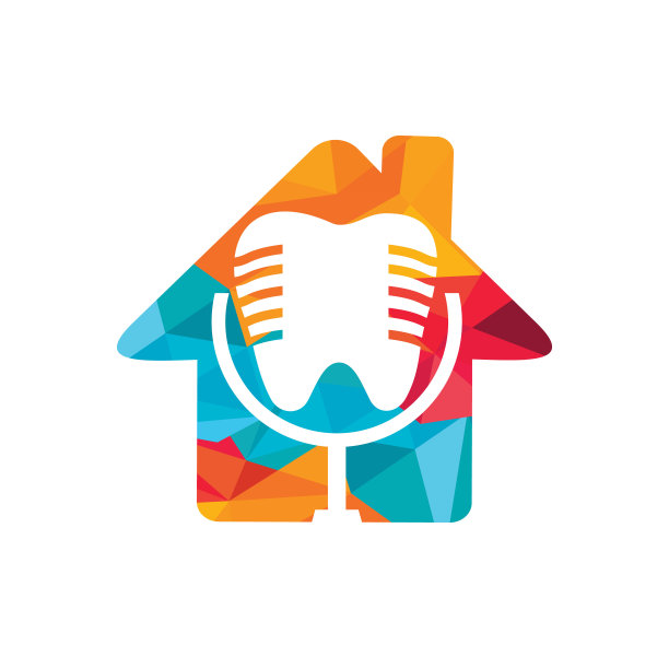 牙科播客矢量标志设计模板。图片下载