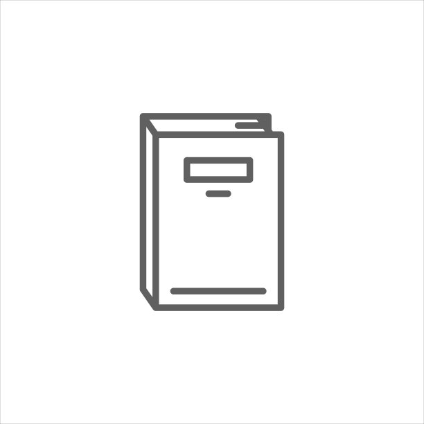 简单的书籍线性图标图片下载