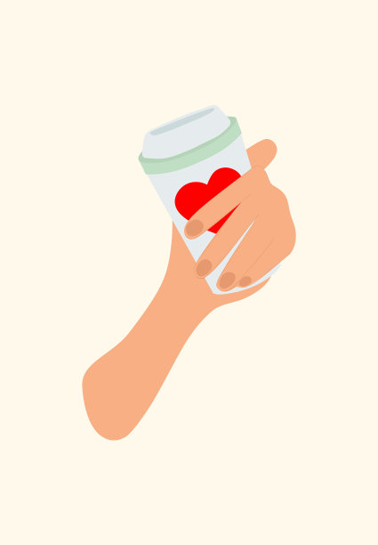 咖啡的手图片下载