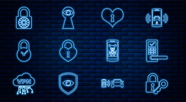 设有线路锁和数字门锁用钥匙图片下载