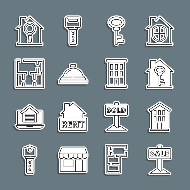 设有售房钥匙酒店挂线标志图片下载