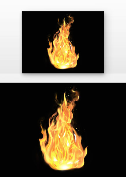 写实的火焰烈火火堆燃烧元素图片下载