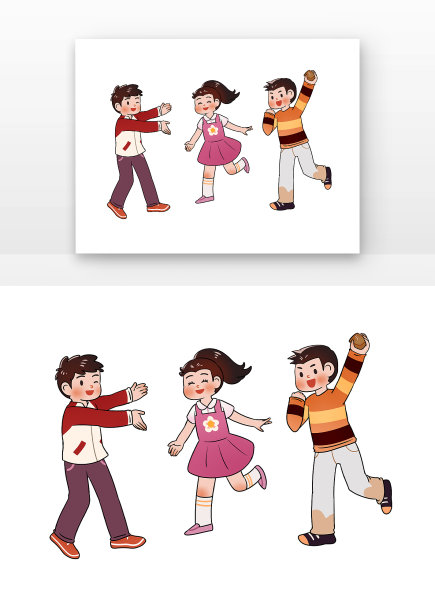 童年游戏丢沙包儿童节图片下载