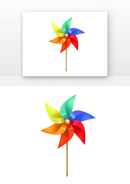 风车彩色小风车玩具图片下载