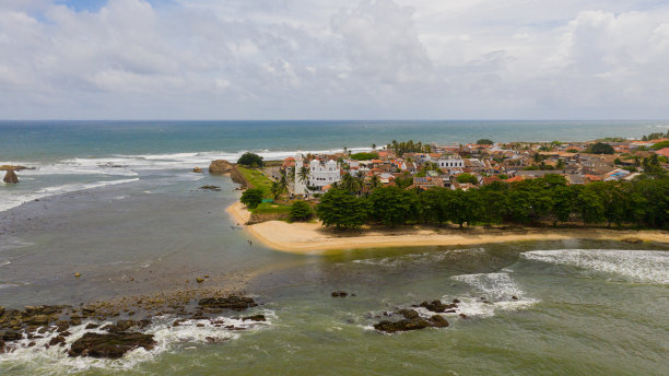 斯里兰卡，加勒，荷兰堡，灯塔。图片下载