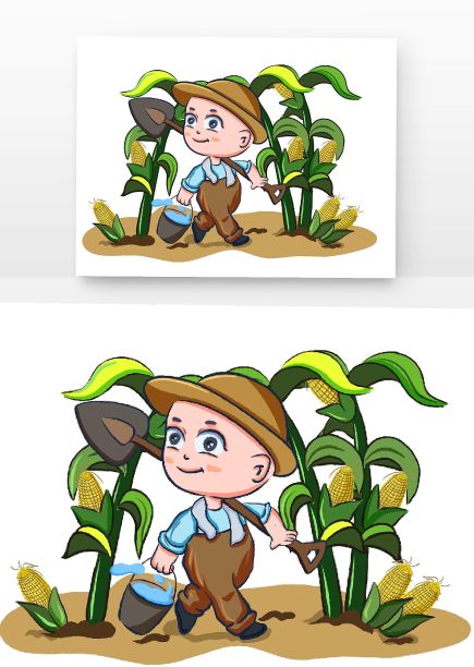 小满农民勤劳耕种图片下载