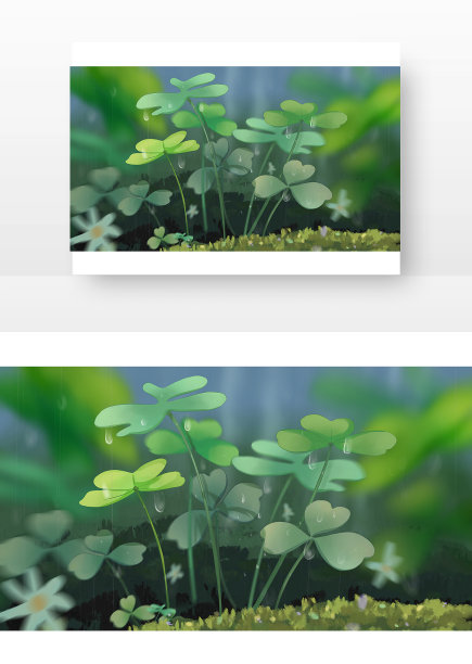 四叶草向阳生图片下载
