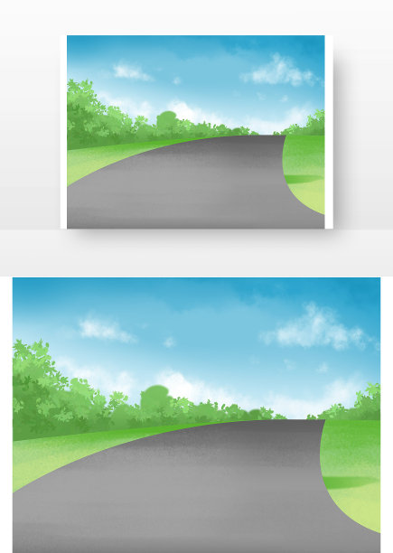 清新公路风景图片下载