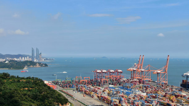 城市贸易码头、海滨港口图片下载