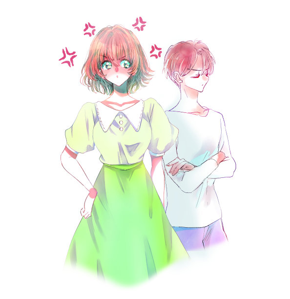 战斗的男人和女人的插图图片下载