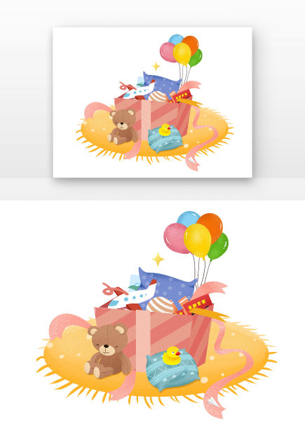 卡通礼物玩具图片下载