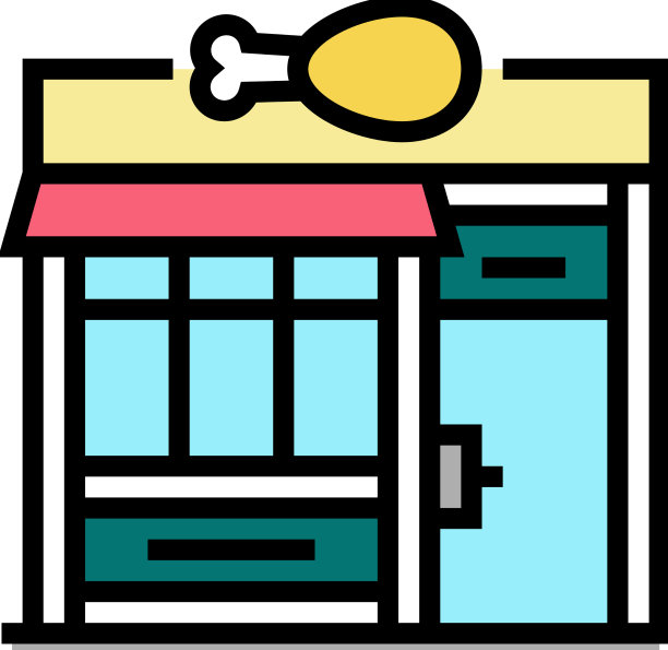 屠夫商店的彩色图标图片下载