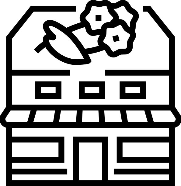 花店线图标图片下载