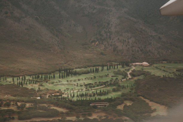 夏威夷陆地鸟瞰图图片下载