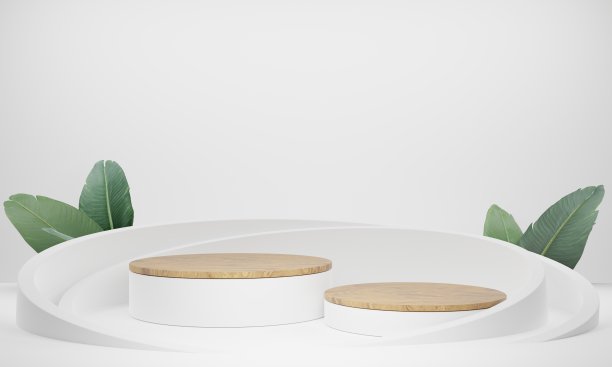 平台展示产品，3d渲染素材图片