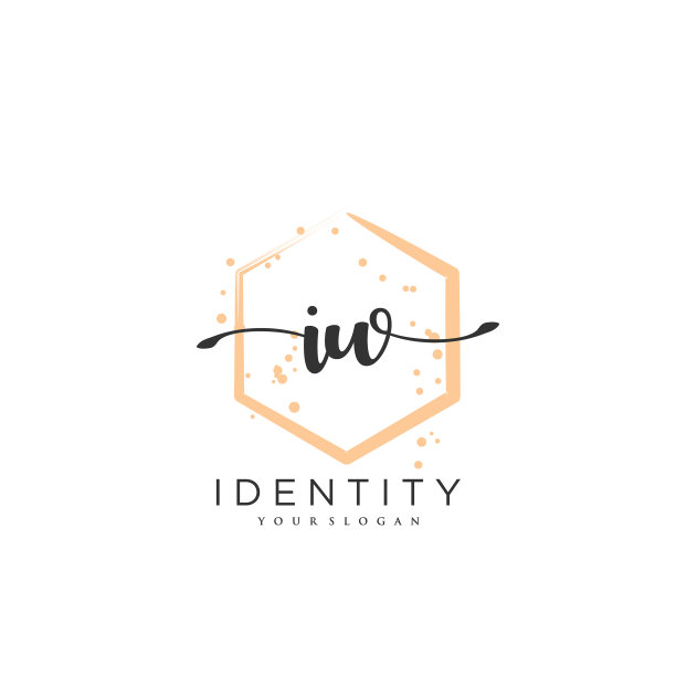 初签婚礼的Iw手写标志图片下载