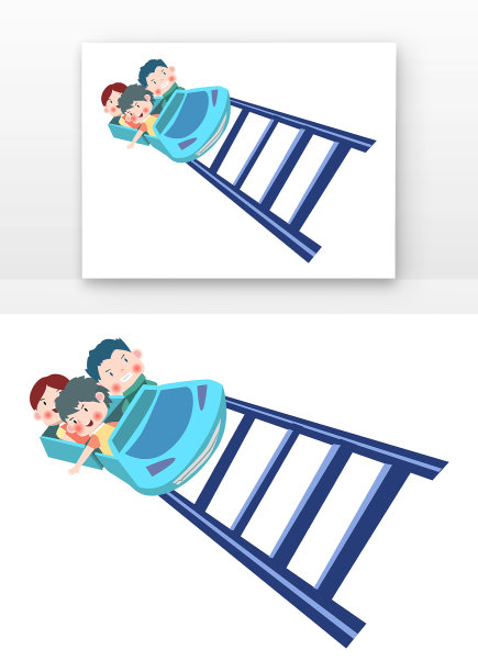 儿童玩过山车图片下载