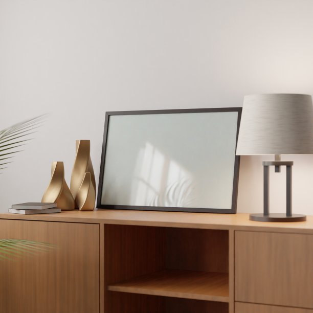 在客厅内部搭建模型。3d渲染，3d插画图片下载