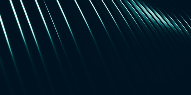 平行线曲线变形形状塑料管表面现代抽象三维插图图片下载