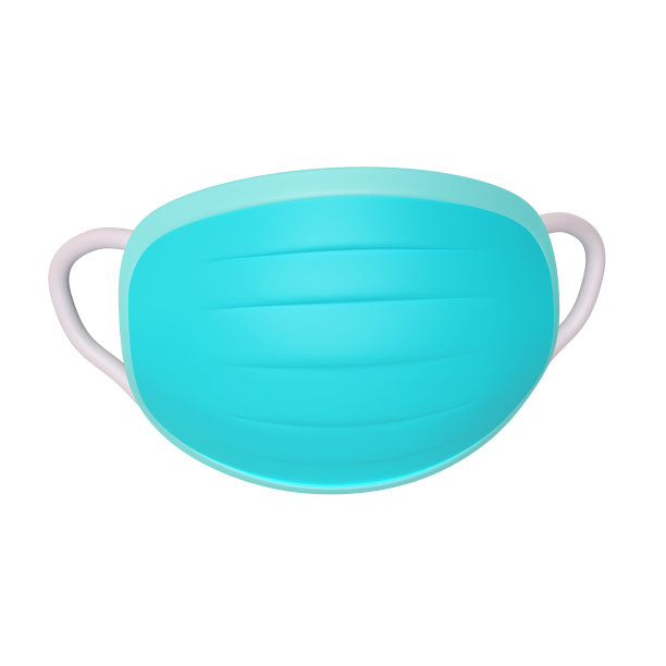 面具3D插图图标图片下载