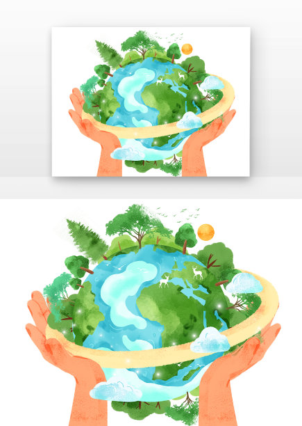 手捧着地球图片下载