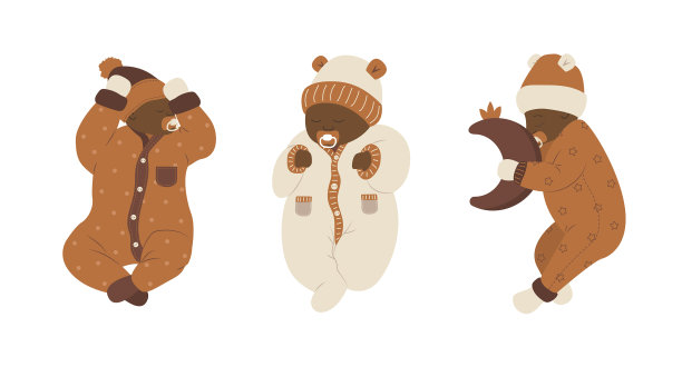 波西米亚睡姿婴儿套装可爱的非洲新生儿图片下载