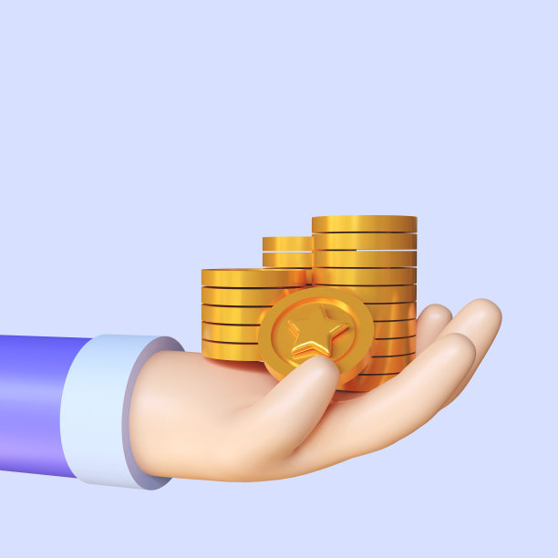 3d渲染赚取点概念，忠诚度计划和获得奖励。孤立在紫色背景上图片下载