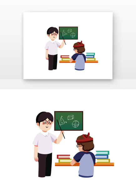 可爱学生考前补课图片下载