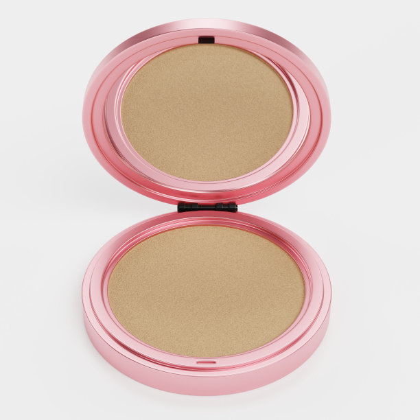 逼真的化妆粉3D渲染图片下载